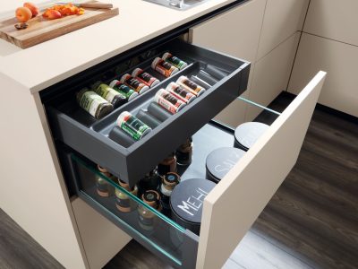 RESOPAL PRO 31031 Legrabox Blum Glas en Legrabox Blum Art pepper